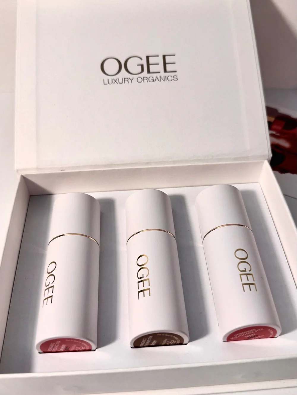 Luxury Organics Trio Lipstick Set - Carnelian, Amber & Topaz